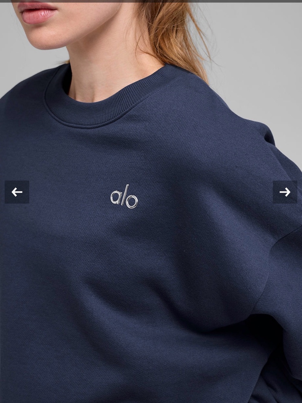 ALO Yoga Men's Deep Blue Sweater